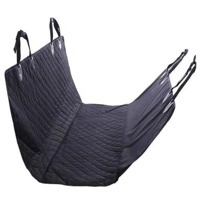 China Durable Waterproof Breathable Hammock Backseat Dog Car Seat Cover For Cars SUVs Trucks With Storage Pockets for sale