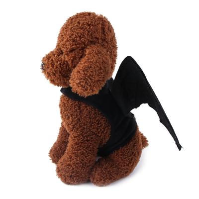 China New Halloween Pet Products Equipment Viable Wing Harness Dog Bat Collapsible Chest Wing Harness Dog Pet Costume for sale