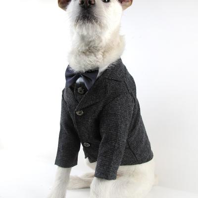 China Sustainable Fashion Dog Clothes Pet Costume Pet Wedding Wear Formal Clothes Vest Vest Suit for sale