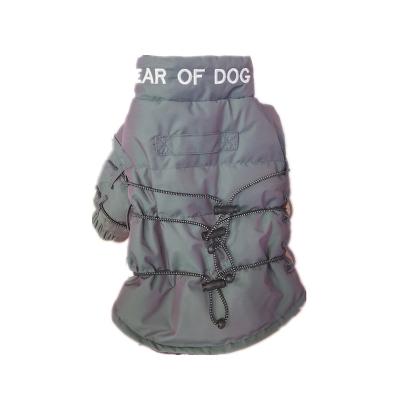 China Sustainable Fashion Winter Warm Dog Clothes Reflective Medium Small Dog Coat Pet Jacket for sale