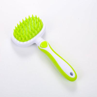 China Viable Cat Dog Pet Massage Comb Pet Skin Protecting Grooming Shower Silicone Soft Bathing Brush for sale