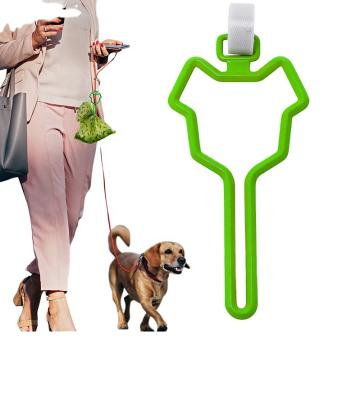 China Sustainable Dog Poop Bag Holder Waste Bag Clip Hands Free Poop Bag Carrier Accessory for sale