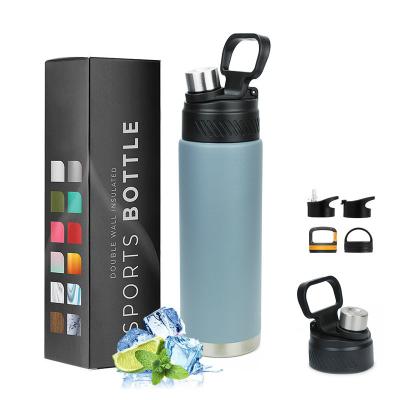 China 8/18 Stainless Steel Thermos Vacuum Flask Portable Insulated Portable Sports Straight Water Bottle Viable For Outdoor for sale