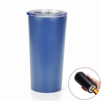 China New Design 18/8 Stainless Steel Viable Thermos Mug Handheld Vacuum Mug Insulated Camping Beer Tumbler With Bottle Opener for sale