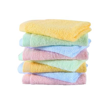 China Fiber Square Soft Water Towel Baby Towel 25*25cm Simple Bamboo Absorbent Hand Towel Kindergarten Kids Safe Single for sale