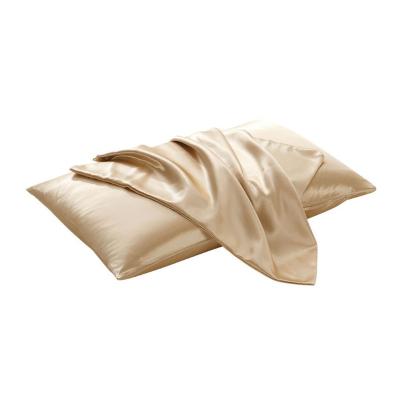 China Sustainable Wholesale Soft And Breathable Custom Made Satin Pillowcase With Hidden Zipper For Hair And Skin for sale