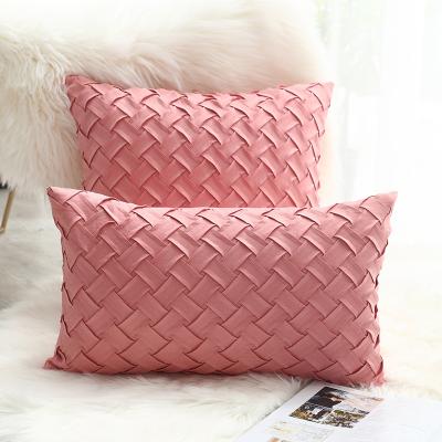 China Decorative Anti-Pull Suede Tile Cover Light Luxury Abstract Design Pillow Case Cushion For Home Decor for sale