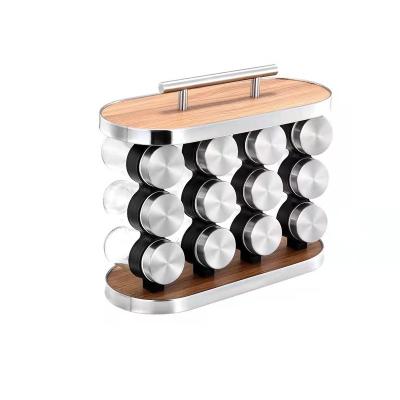 China 2022 Year New Design Kitchen Storage Rack Organizer 12-Jars Spice Rack Viable for sale