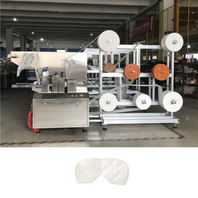 China Making Disposable Face Mask KN95 N95 FFP2 Face Mask Body Making Machine Forming And Cutting Roll One In Two à venda