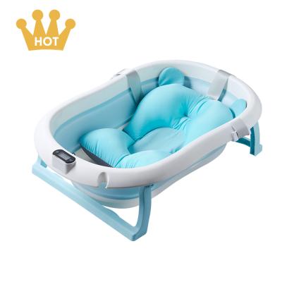 China 0-3 Years High Quality Jinbei PP Baby Foldable Bathtub With Temperature Display for sale