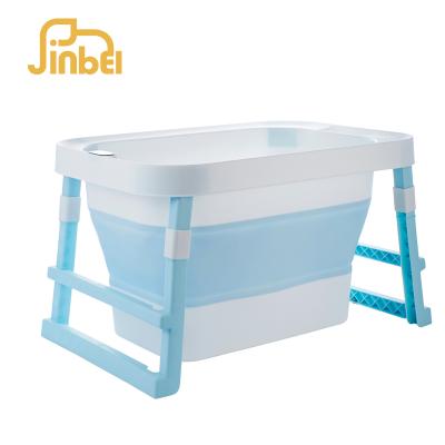 China 0-3 Years Large Collapsible Folding Plastic Baby Tub Band Tub for sale