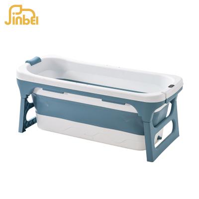 China Stocked Portable 1.2m PP+TPE Folding Plastic Bathtub For Adults for sale