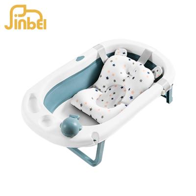 China 2021 Viable Baby Shower Plastic Foldable Baby Tub Infant Baby Bath Tub With Legs for sale