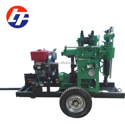 China Core and water well drilling 130m deep portable hydraulic water well drilling rig for sale for sale