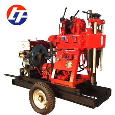 China Core and water well drilling 200m portable mobile used water well drilling rig for sale for sale