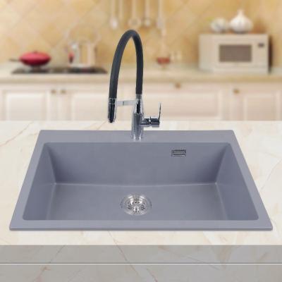 China Without Faucet AOKE Manufacturer Customize OEM&ODM Undermount Granite Portable Kitchen Sink With Farmhouse Sink Accessories for sale