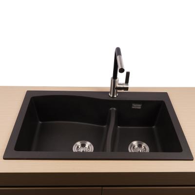 China Without Faucet AOKE Classic Granite Undermount Kitchen Sink With Under Sink Reverse Osmosis System for sale