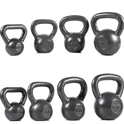 China Factory Wholesale 10kg 40kg Home Gym Competition Training Universal Weightlifting Coated Cast Iron Kettlebell Set for sale