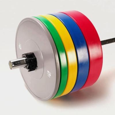 China Barbell Training China Manufacturers Wholesale Full Color Barbell Plate Counterweight Plate Fitness Color Rubber Barbell Plate for sale