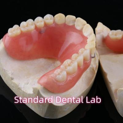 China High Esthetic Acrylic Partial Denture Dental Resin Dentures With Base for sale