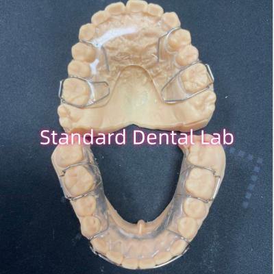 China Professionele orthodontische retainer Acryl tandheelkundige Hawley retainer Adam Clamps Te koop