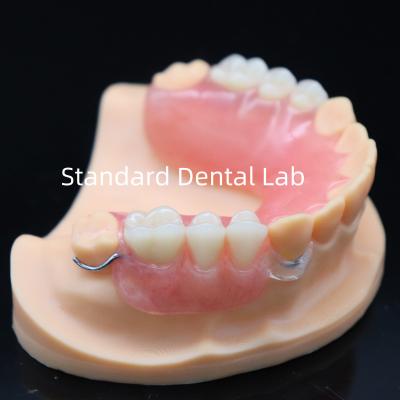 China Hoge esthetiek acryl partiële prothese met heldere sluiting en acryl tanden China Dental Lab Te koop