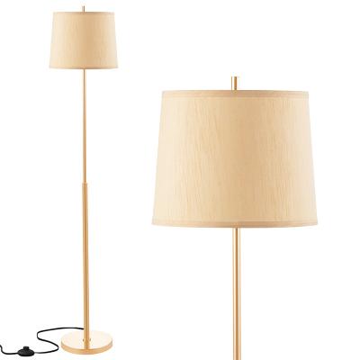 China Modern Gold Lamp Pedal / Living Room Gold Metal Base Floor Lamps Rotary Switch for sale