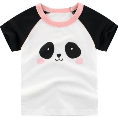 China New Unique Korean Baby Clothes Baby Shirts Printed Boutique Cotton Baby Short Sleeve T-Shirts for sale