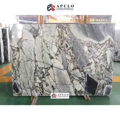 China Factory Direct Modern Elephant Slab Floor Tile Galaxy White Marble China Blue Marble for sale