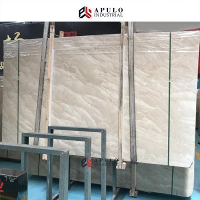 China Factory direct modern Turkish amasya tavera marble slabs Mona Lisa Oman beige gold marble tile for sale