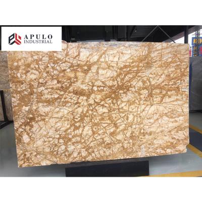 China Modern factory direct slab broccatello di giallo Siena marble beige amber marble tiles and slabs for sale