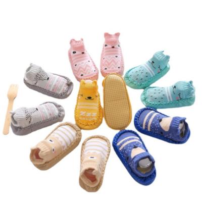 China Toddler 2022 Anti-skid With Rubber Soles For Toddlers Shoe Socks For Kids Terry Thicken Slippers Infants Girl Shoes Hot for sale