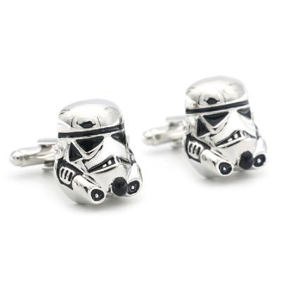 China Brutal Stainless Steel Movie Design Starwars Cuff For Men Silver Cuff Wholesale for sale