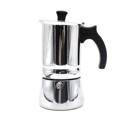 China Hotel Style Italian Custom 4/6/10 Cup Metal Stainless Steel Espresso Machine Professional Coffee Maker for sale