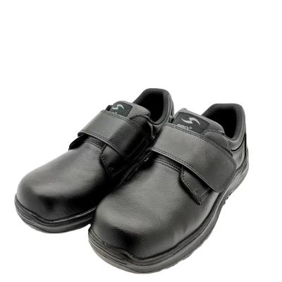 China Steel Toe Taiwan Made Black Leather Work Shoes for CNC Workers for sale