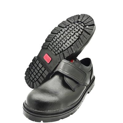 China Puncture proof 2022 Hot Sale Black Leather Puncture-Proof Work Shoes for sale