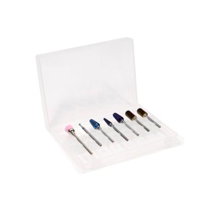 China To Remove Professional Nail Manicure Nail Drill Tungsten Nail File 5 in 1 Bit Set Carbide Nail Bits for sale