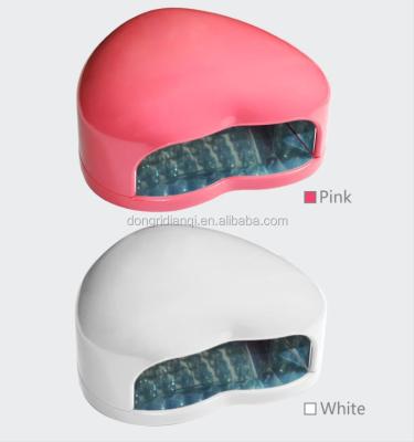 China Portable ABS 3w Heart Shape Led UV Nail Light Lamp for sale