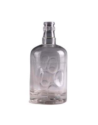 China Whiskey/rum/vodka/spirits/round liquor liquor glass bottle /vodka glass bottle maker/glass bottle for sale