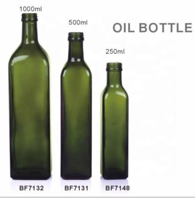 China High quality empty dark green glass olive oil bottle for olive oil for sale