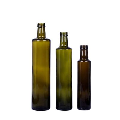 China Food Wholesale 250ml Screw Lid Olive Oil Glass Bottle for sale