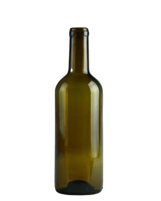 China Wine color glass dark green wine bottle made in China. for sale