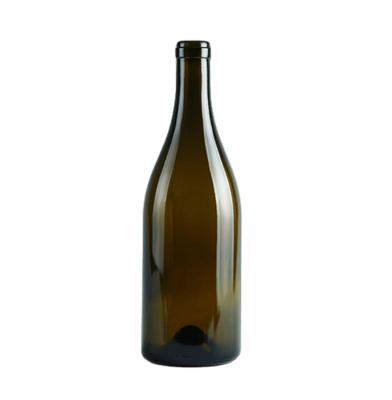 China Wine color glass dark green wine bottle made in China. for sale