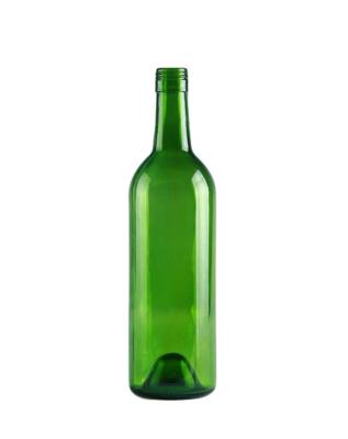 China Wine Juice Or Beverage 750ml Dark Green Glass Wine Bottle for sale