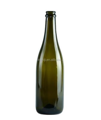 China Champagne China Product Flint / 750ml Big Green Champagne Glass Bottle for sale