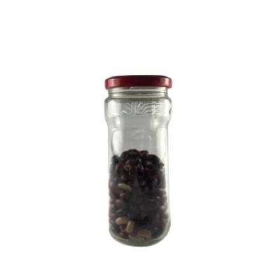 China China Food Flint Color Glass Food Jar for sale