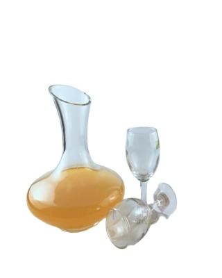 China Round Shape Super Juice Wine China Flint Glass Decanter for sale