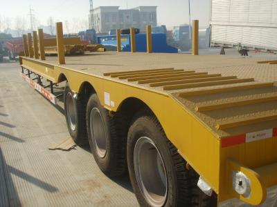 China 40 Foot Gooseneck 3 Axle Low Bed Semi Trailer For Container Transportation for sale