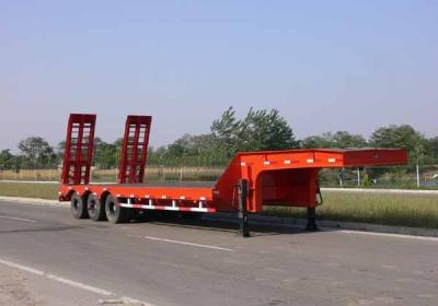 China Six Double Chamber Low Bed Semi Trailer Steel Sheet 4mm Thickness for sale