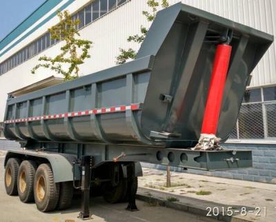 Κίνα Υδραυλικό Πίσω Τέλος Dump Semi Trailer Με σχήματος U Tipping Trailer προς πώληση